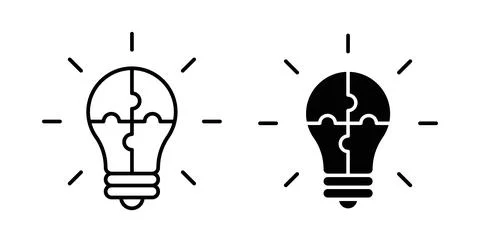 Problem solving icon Illustration designs pack for Web Illustrazione stock
