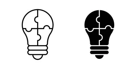 Problem solving icon Illustration designs pack for Web Illustrazione stock