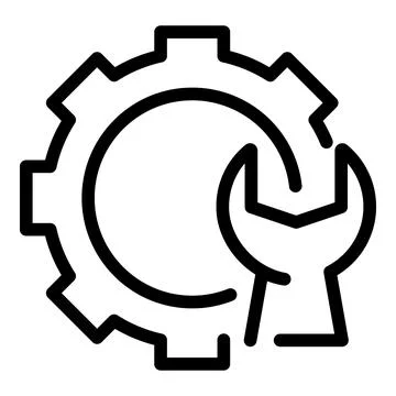 Problem solving icon, outline style 스톡 일러스트