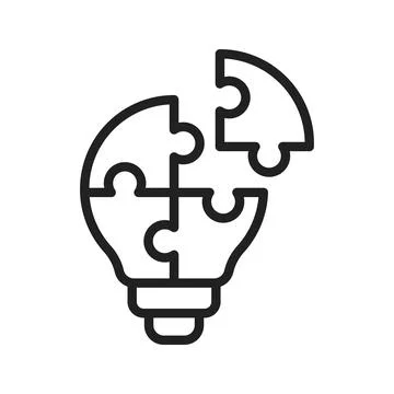 Problem Solving icon vector image. Illustrazione stock