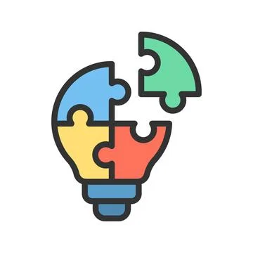Problem Solving icon vector image. Stock Illustration