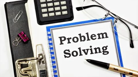 Problem solving. The inscription in the planning notebook. Stock Photos