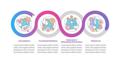 Problem solving issues vector infographic template Stock Illustration