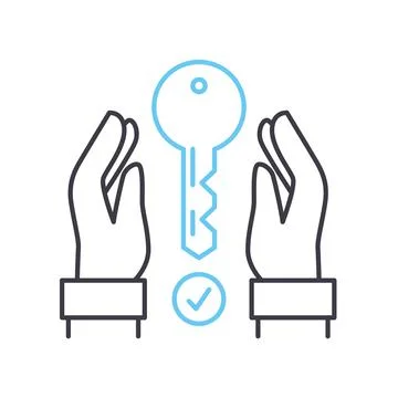 Problem solving line icon, outline symbol, vector illustration, concept sign Stock Illustration