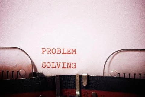 Problem solving phrase Stock Photos