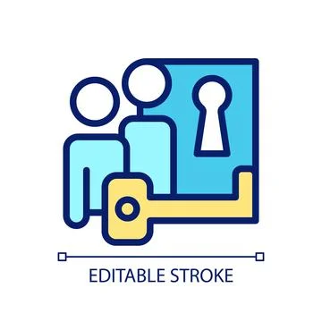 Problem solving pixel perfect RGB color icon 스톡 일러스트