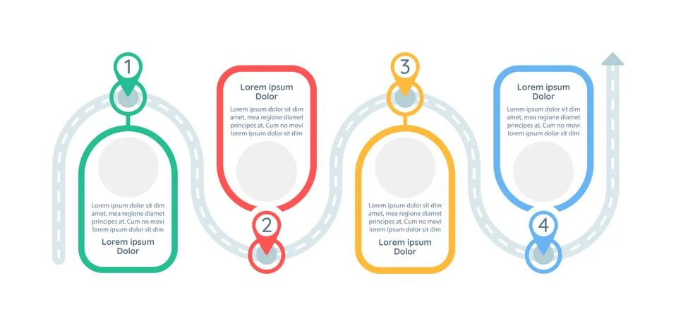 Problem-solving plan vector infographic template 스톡 일러스트