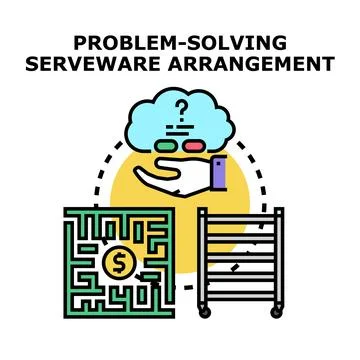 Problem solving process finding money solution concept Stockillustratie