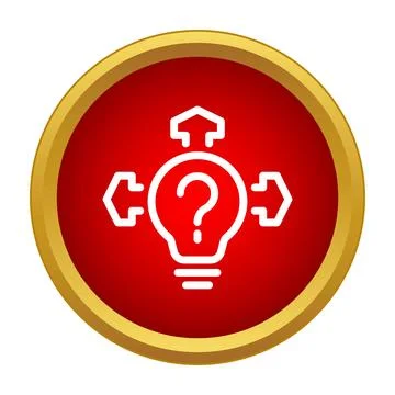 Problem solving process with ideas and decisions 스톡 일러스트