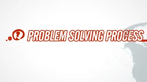 Problem Solving Process video illustration on white in HD Stock Footage 6128973
