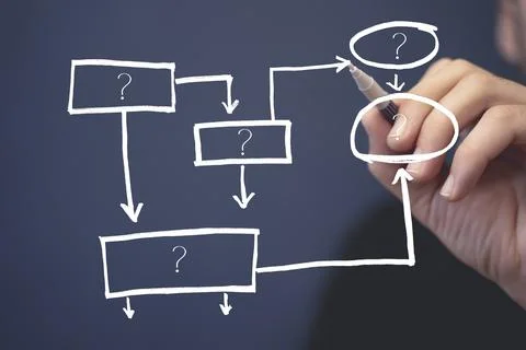 Problem solving, puzzle concept. Business strategy, analytics concept. Way out Stock Photos