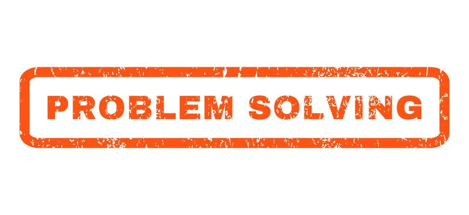 Problem Solving Rubber Stamp Stock Illustration