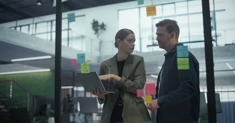 Problem Solving Session in Office Stock Footage 321057993