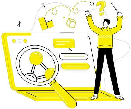 Problem solving. Skillful management navigates ship problem solving through.. 스톡 일러스트