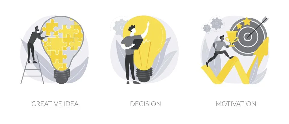 Problem solving skills abstract concept vector illustrations. Stock Illustration