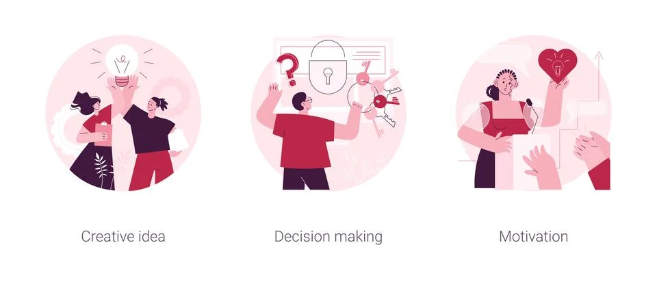 Problem solving skills abstract concept vector illustrations. Stock Illustration