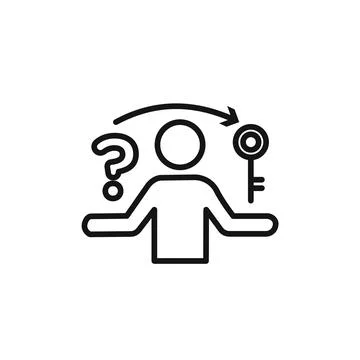 Problem solving skills icon vector set collection for web Stock Illustration