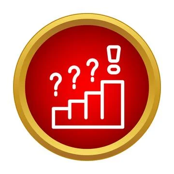 Problem solving steps finding solution with questions Stock-Illustration