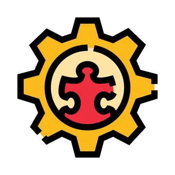 Problem solving strategy developing process icon concept イラスト素材