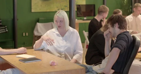 Problem solving Students gather table solve learning problems projects together Stock Footage 247797402