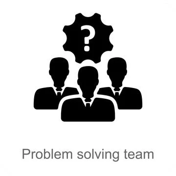Problem Solving Team Illustrazione stock