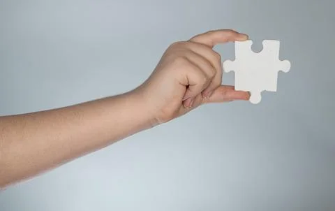 Problem solving uses white puzzle piece. Problem concept creates strategy Stock Photos