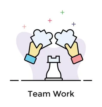 Problem solving vector, flat icon Stock Illustration