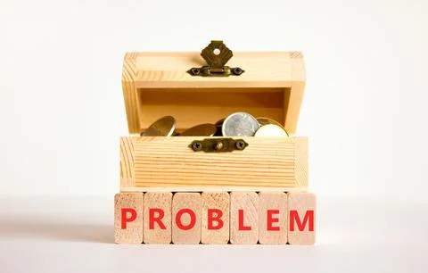 Problem word symbol. Concept word Problem on beautiful wooden blocks. Beaut.. Stock Photos