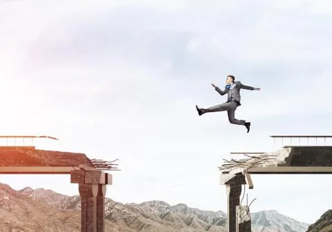 Problems and difficulties overcoming concept. Stock Photos