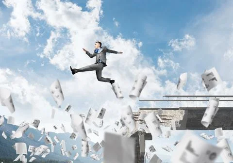Problems and difficulties overcoming concept. Stock Photos