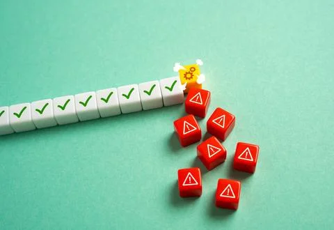 Problems and malfunctions during the work process. Eliminate errors and deb.. Stock Photos