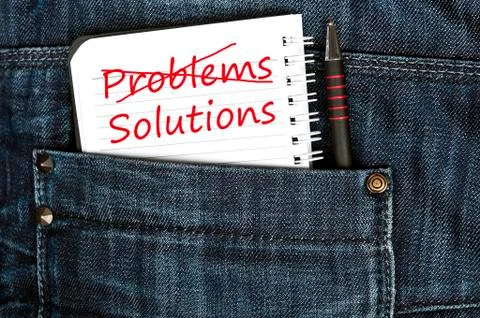 Problems and solution message 스톡 사진