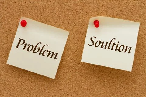 Problems and solutions 스톡 일러스트