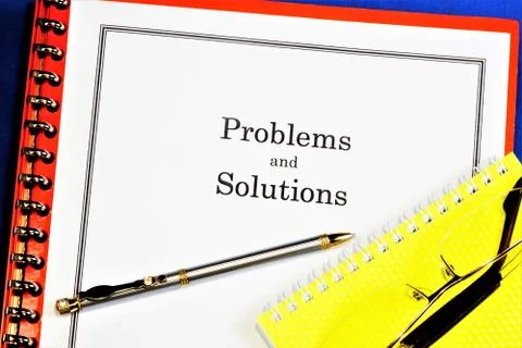 Problems and solutions. A problem is an obstacle on the way to achieving Stock Photos