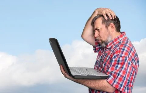 Problems with computer Stock Photos