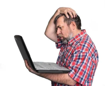 Problems with computer 库存照片