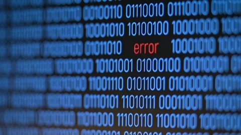 Problems with data, information error Stock Footage 294590243