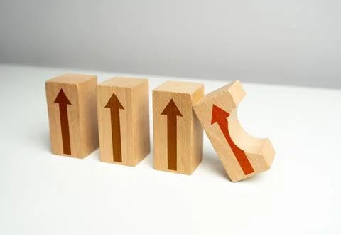 Problems with growth indicators. Malfunctions with growth driver. Stopping .. Stock Photos