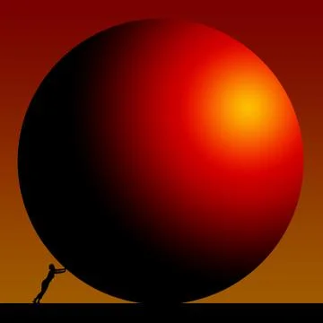 Problems hard times Stock Illustration