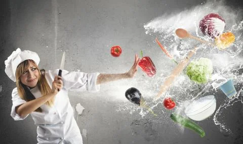 Problems in the kitchen Stock Photos