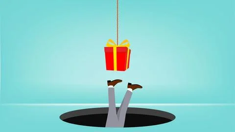 Problems or traps in doing business with the concept of an entrepreneur who.. 库存插图