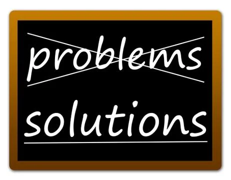 Problems solutions Stock Illustration