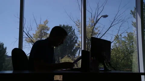 Problems at work. the employee throws papers Stock Footage 93606545