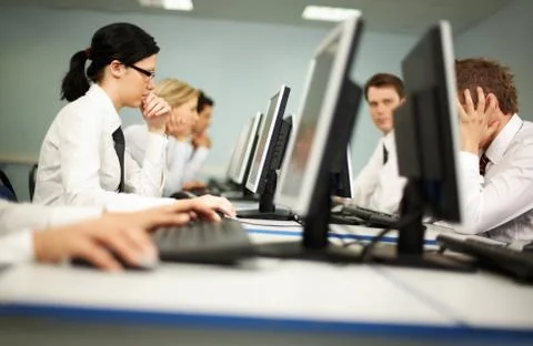 Problems at work Foto stock