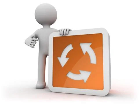 On procces icon Illustrazione stock