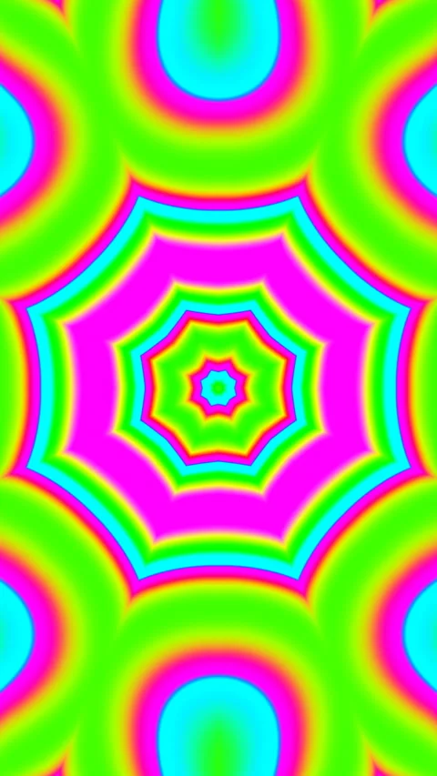 Procedural Algorithmic Math Animation 4K Dynamic Visual Background Stockbeeldmateriaal 341557166