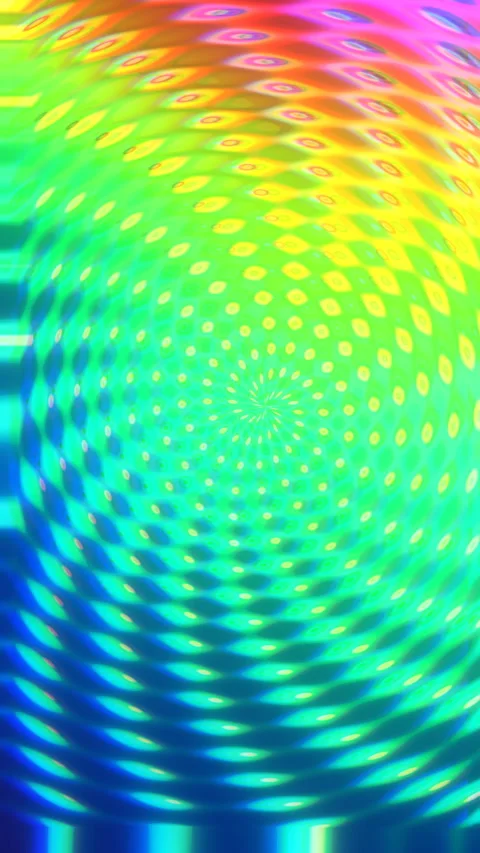 Procedural Algorithmic Math Animation 4K Dynamic Visual Background Stockbeeldmateriaal 341557321