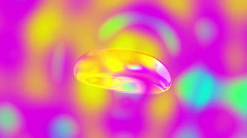 Procedural Algorithmic Math Animation 4K Dynamic Visual Background Stockbeeldmateriaal 342235206