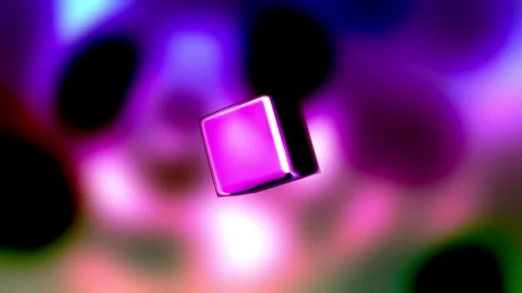Procedural Algorithmic Math Animation 4K Dynamic Visual Background Video stock 342296903