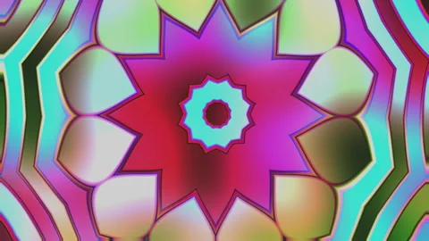 Procedural Algorithmic Math Animation 4K Dynamic Visual Background Video stock 342356916